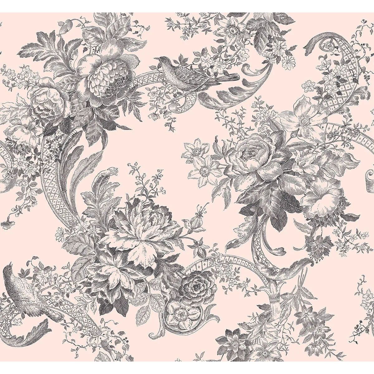 A-Street Prints Carmel wallpaper, color Blush, SKU 2927-81601