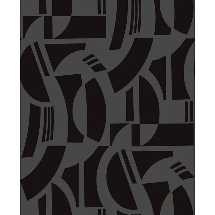 A-Street Prints Carter wallpaper, color Black, SKU 4034-87379