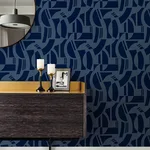 A-Street Prints Carter - Indigo Wallpaper | Buy Online A-Street Prints Carter wallpaper, color Indigo, SKU 4034-87381