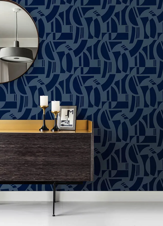 A-Street Prints Carter - Indigo Wallpaper | Buy Online A-Street Prints Carter wallpaper, color Indigo, SKU 4034-87381
