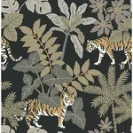 A-Street Prints Caspian wallpaper, color Charcoal, SKU 4146-27249