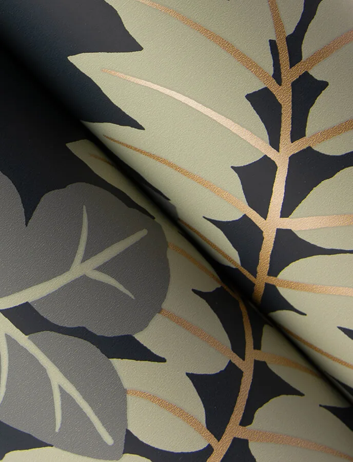 A-Street Prints Caspian wallpaper, color Charcoal, SKU 4146-27249