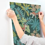 A-Street Prints Caspian - Evergreen Wallpaper | Buy Online A-Street Prints Caspian wallpaper, color Evergreen, SKU 4146-27251