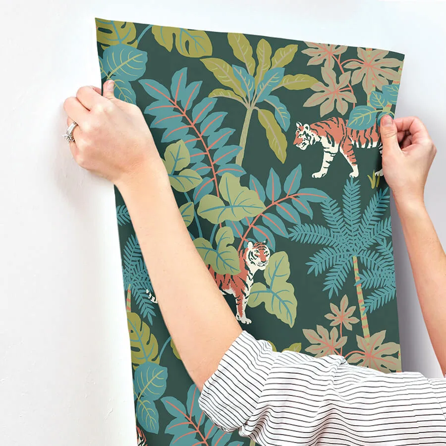 A-Street Prints Caspian - Evergreen Wallpaper | Buy Online A-Street Prints Caspian wallpaper, color Evergreen, SKU 4146-27251