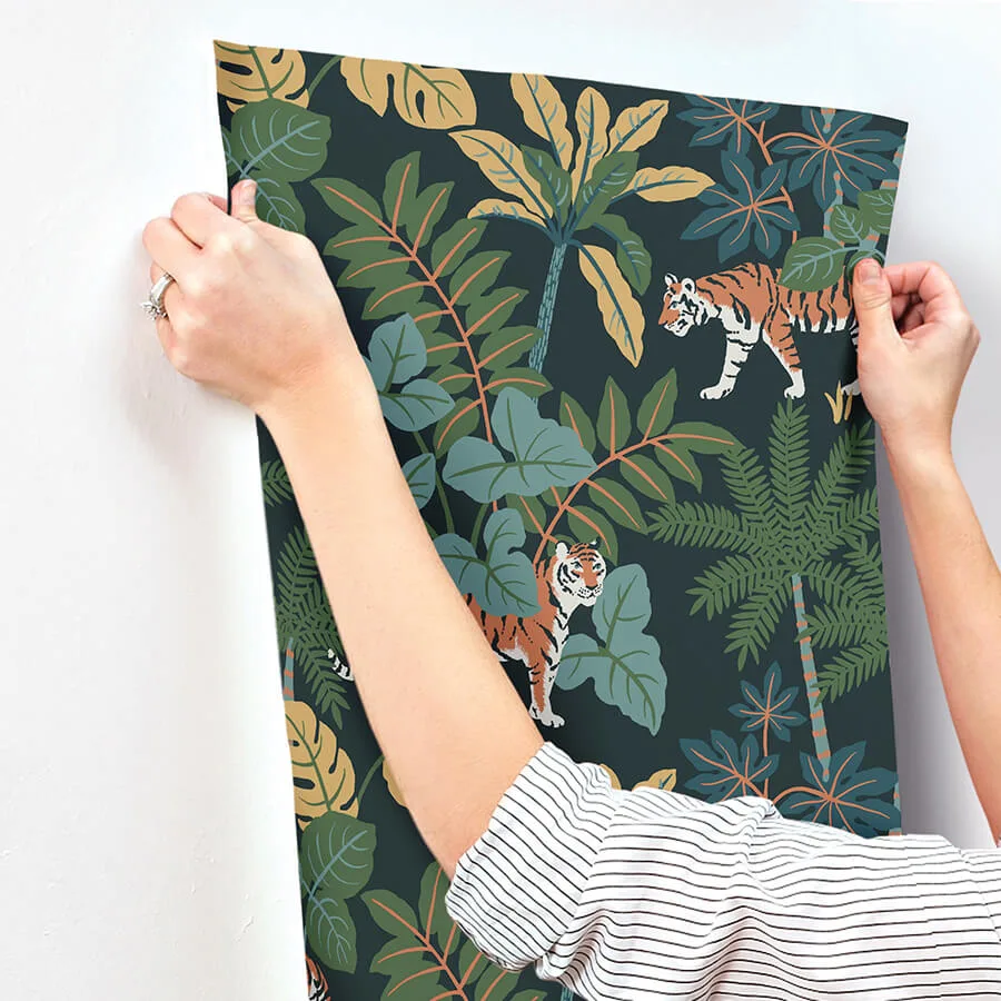 A-Street Prints Caspian - Navy Wallpaper | Buy Online A-Street Prints Caspian wallpaper, color Navy, SKU 4146-27248