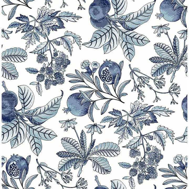 A-Street Prints Cecilia wallpaper, color Blue, SKU 4120-26811