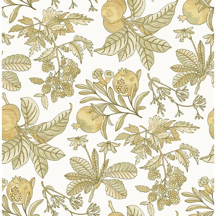 A-Street Prints Cecilia wallpaper, color Honey, SKU 4120-26813