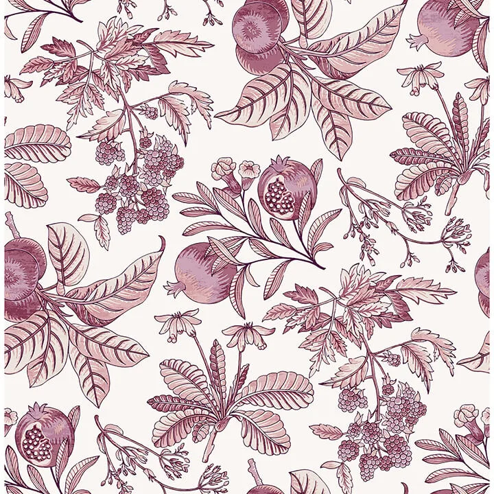 A-Street Prints Cecilia wallpaper, color Purple, SKU 4120-26815