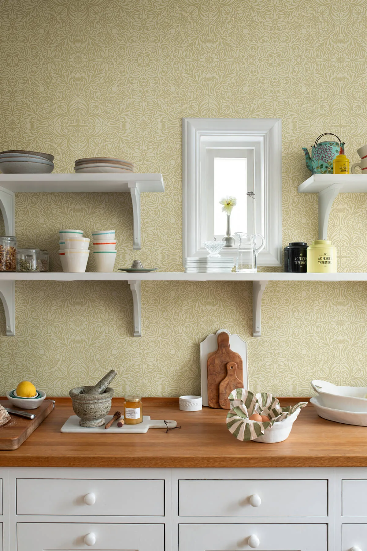 A-Street Prints Ceiling wallpaper, color Yellow, SKU 4171-82070