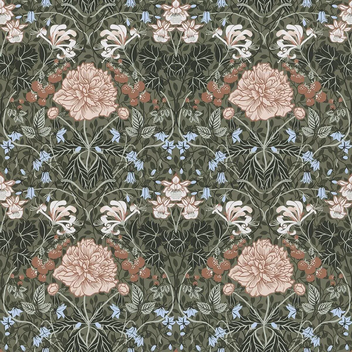 A-Street Prints Celestine wallpaper, color Green, SKU 2948-28019