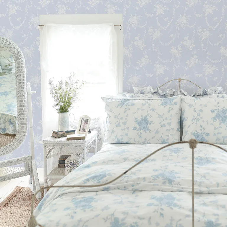 A-Street Prints Chandelier Gates wallpaper, color Blue Gemstone, SKU AST4170