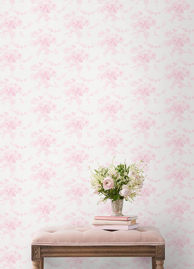 A-Street Prints Champagne Harbor wallpaper, color Pink Dream, SKU AST6445