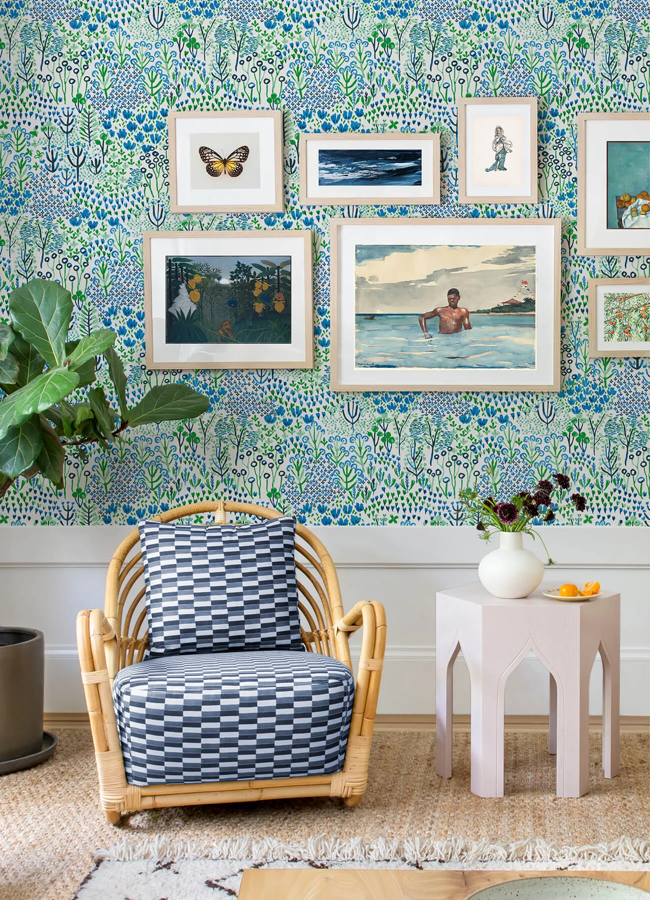 A-Street Prints Chilton wallpaper, color Blue, SKU 4081-26350