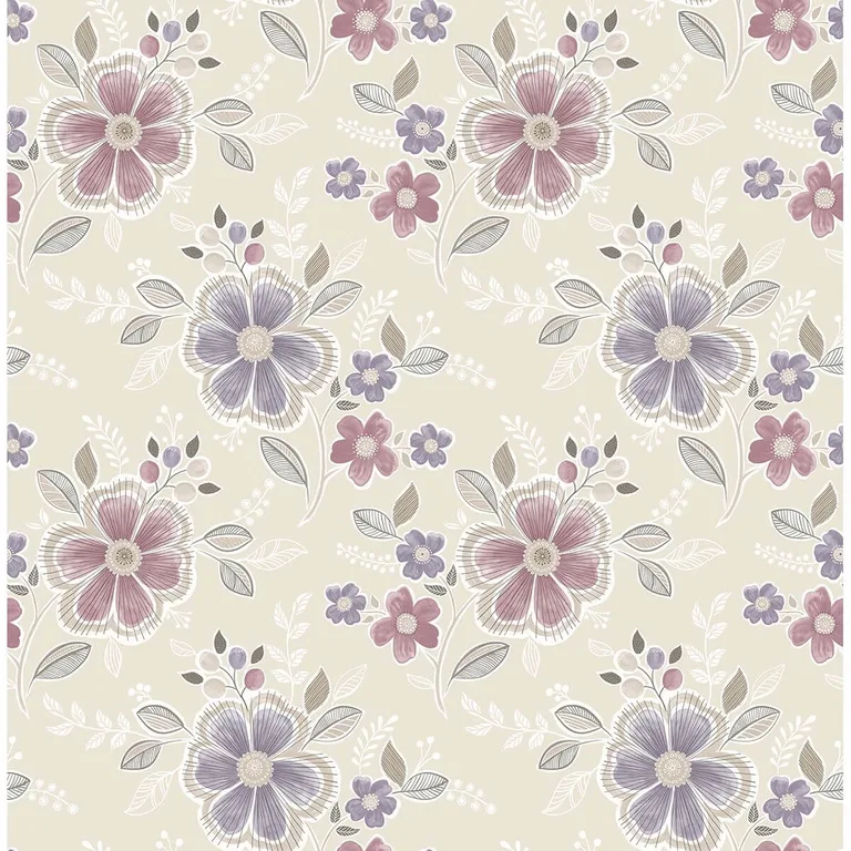 A-Street Prints Chloe wallpaper, color Purple, SKU 2657-22203