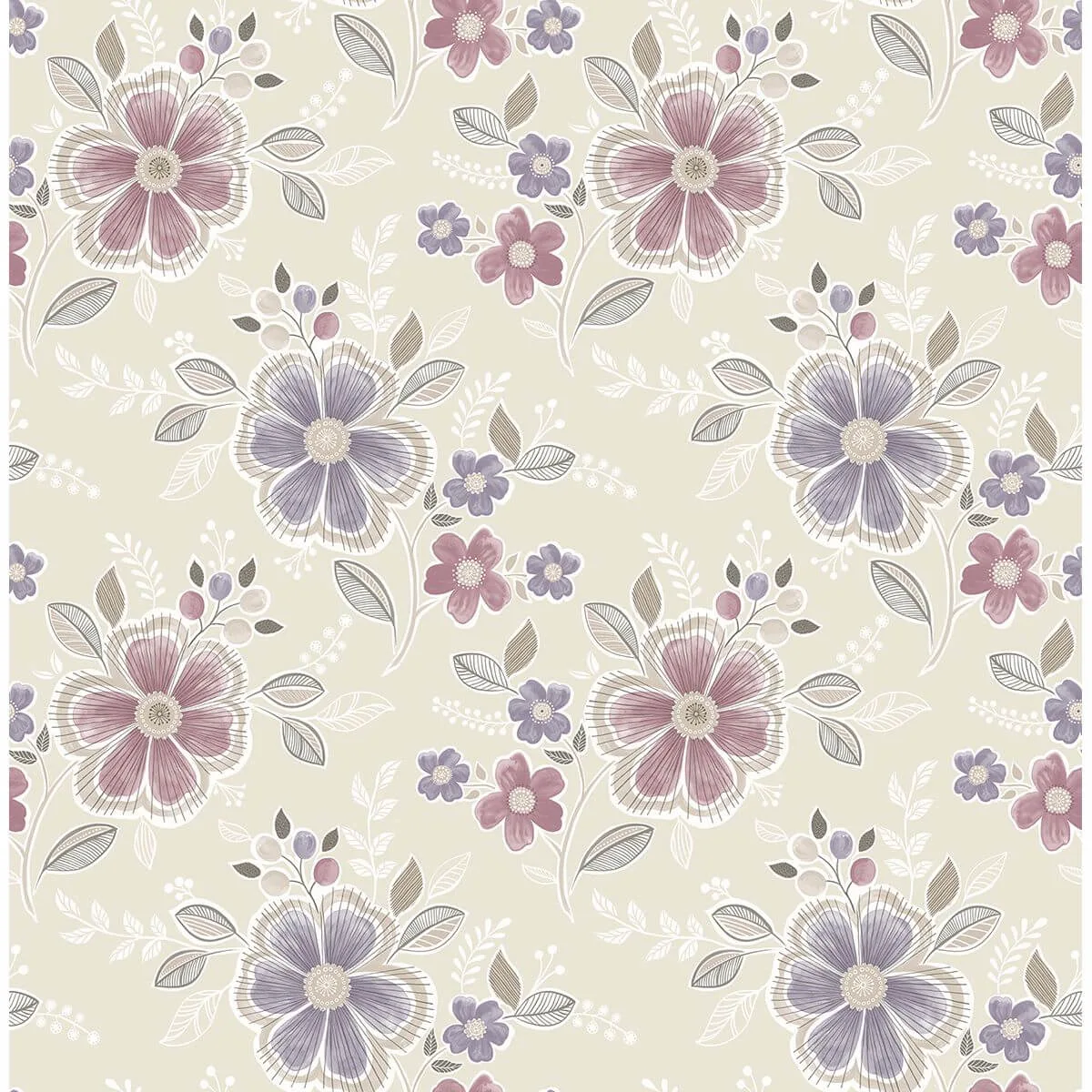 A-Street Prints Chloe wallpaper, color Purple, SKU 2657-22203