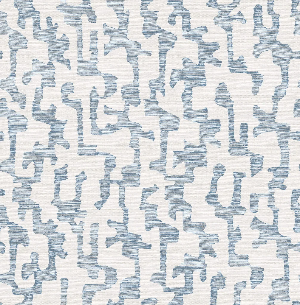 A-Street Prints Cipher wallpaper, color Blue, SKU 4177-27701