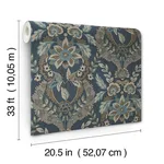 A-Street Prints Collins - Teal Wallpaper | Buy Online A-Street Prints Collins wallpaper, color Teal, SKU 4173-27653