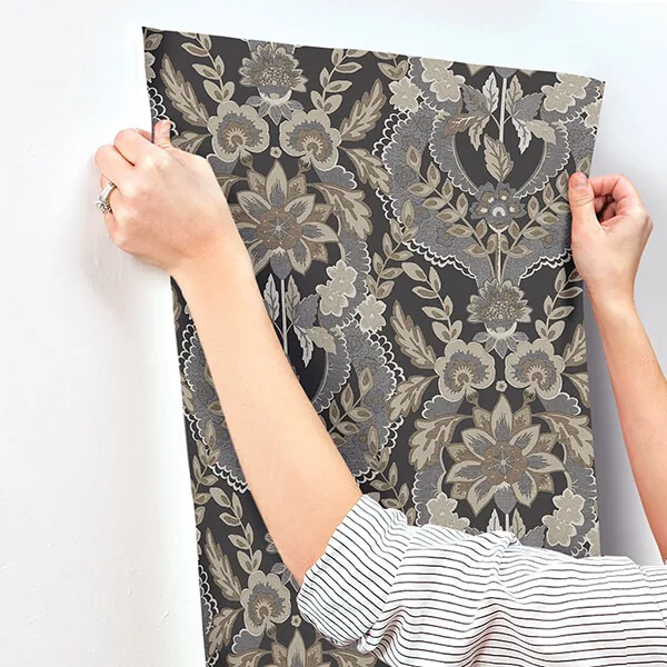 A-Street Prints Collins - Charcoal Wallpaper | Buy Online A-Street Prints Collins wallpaper, color Charcoal, SKU 4173-27654