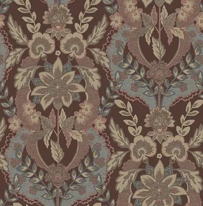 A-Street Prints Collins wallpaper, color Plum, SKU 4173-27656