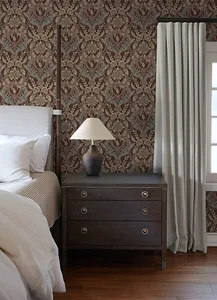 A-Street Prints Collins wallpaper, color Plum, SKU 4173-27656