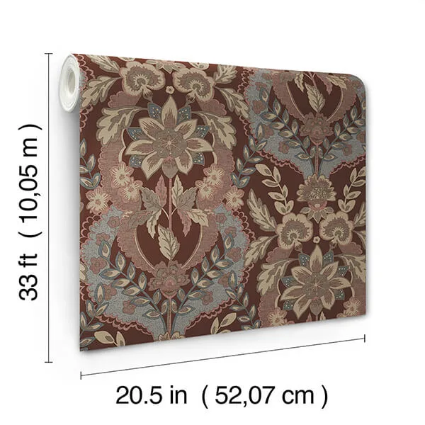 A-Street Prints Collins - Plum Wallpaper | Buy Online A-Street Prints Collins wallpaper, color Plum, SKU 4173-27656