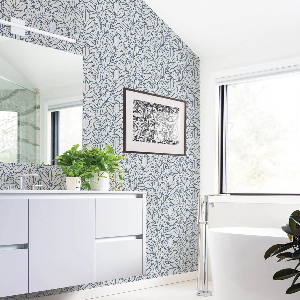 A-Street Prints Coraline wallpaper, color Blue, SKU 2971-86323