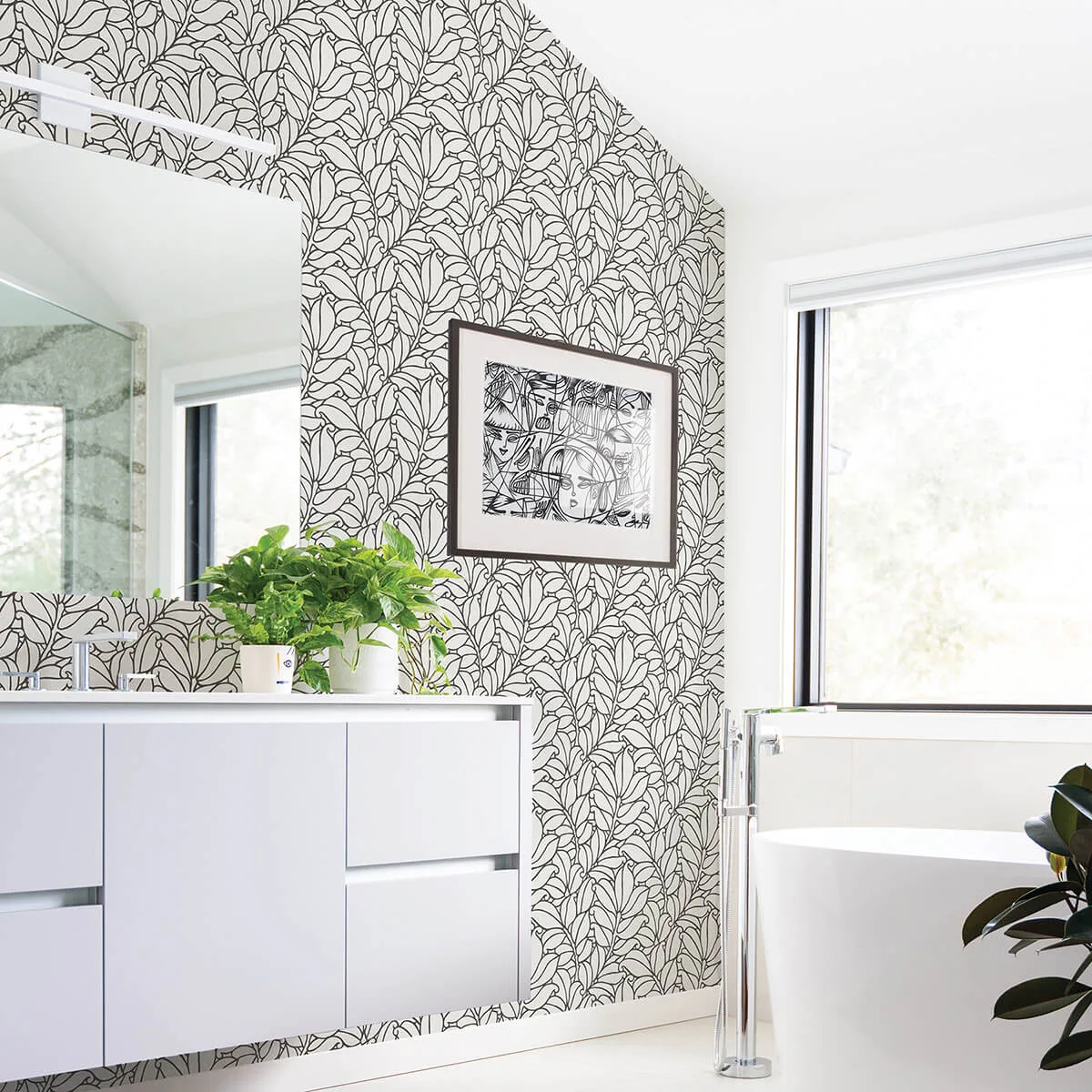 A-Street Prints Coraline wallpaper, color White, SKU 2971-86322