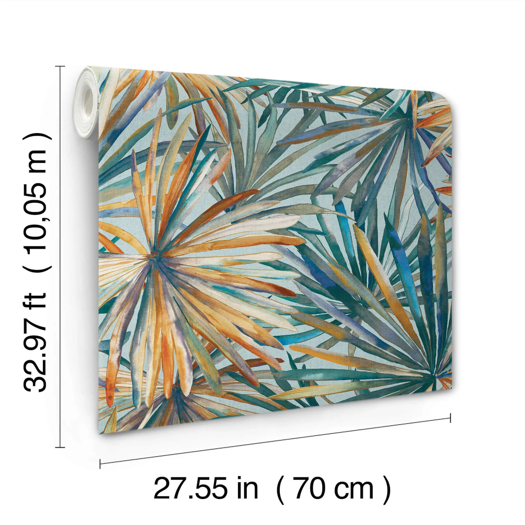 A-Street Prints Corifa wallpaper, color Sea Green, SKU 4193-7451