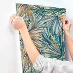 A-Street Prints Corifa wallpaper, color Sea Green, SKU 4193-7451