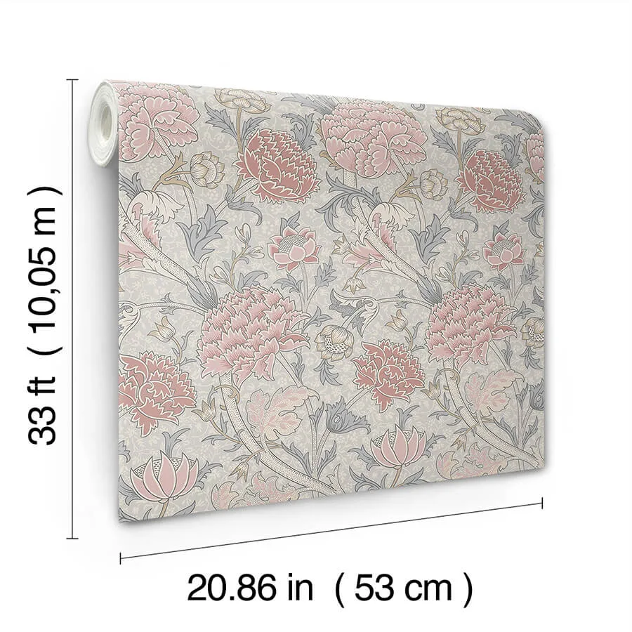A-Street Prints Cray wallpaper, color Pink, SKU 4153-82033