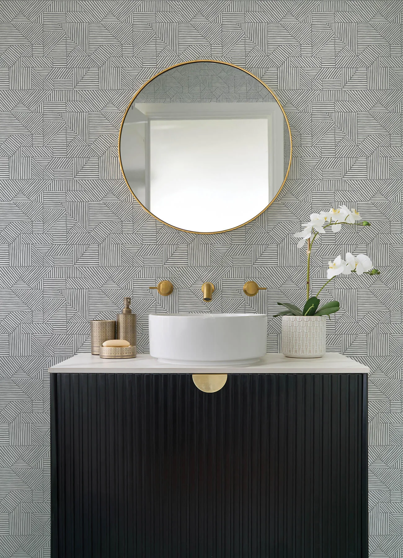 A-Street Prints Crescendo - Dark Grey Wallpaper | Buy Online A-Street Prints Crescendo wallpaper, color Dark Grey, SKU 4177-83302