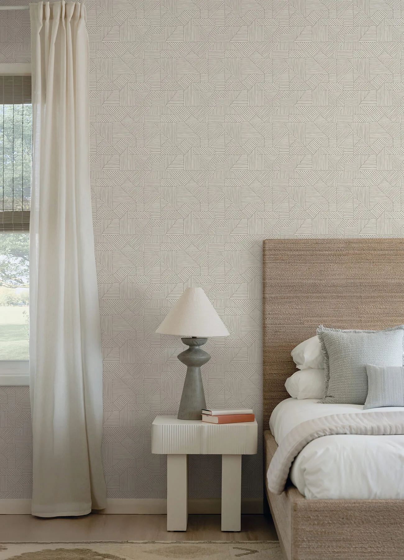 A-Street Prints Crescendo wallpaper, color Light Grey, SKU 4177-83303