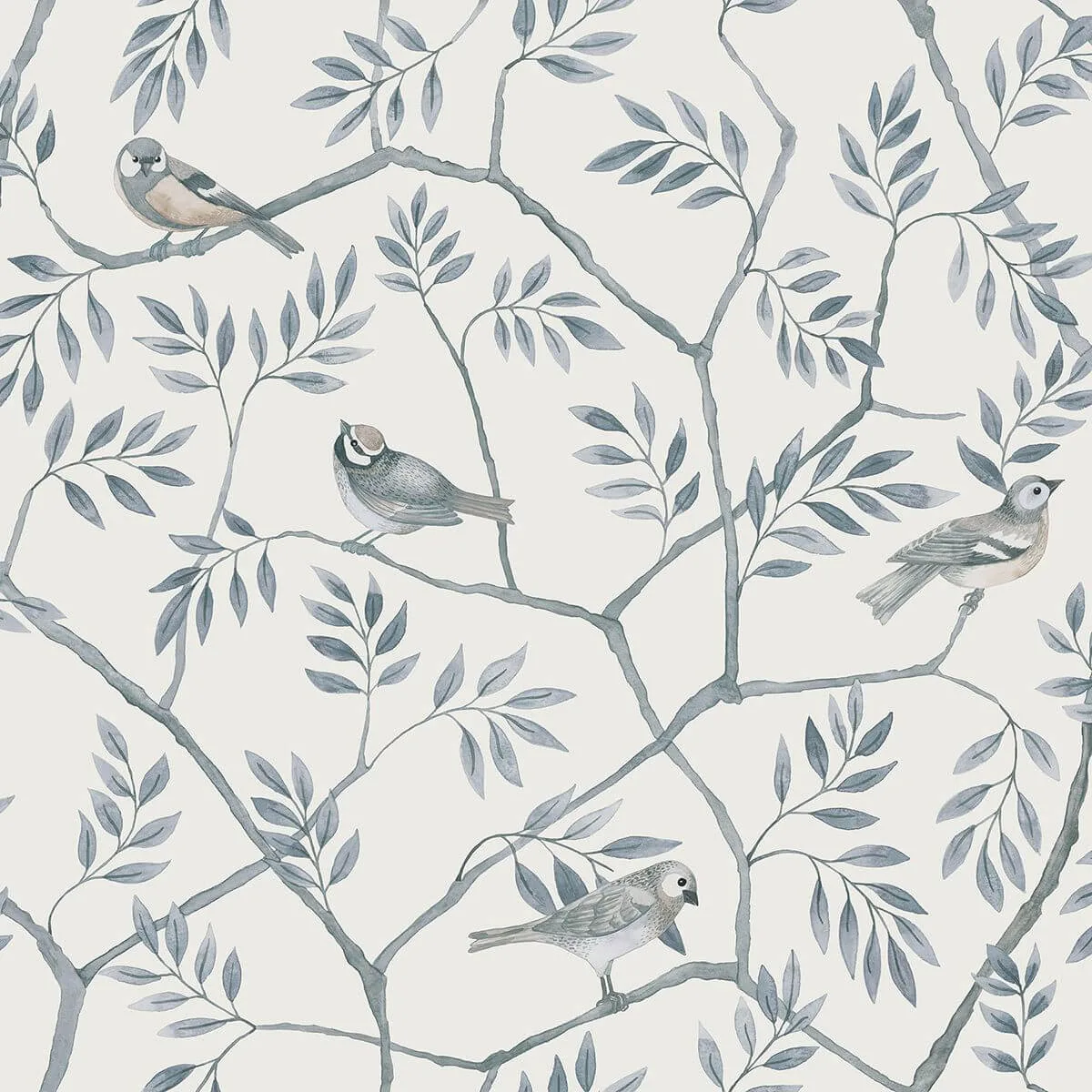 A-Street Prints Crossbill wallpaper, color Light Blue, SKU 2948-27016
