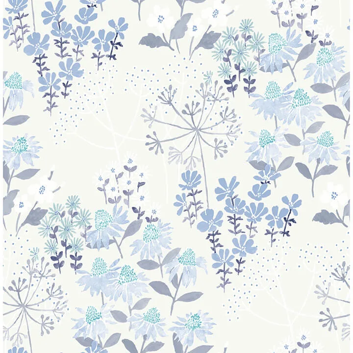 A-Street Prints Cultivate wallpaper, color Blue, SKU 4122-27017