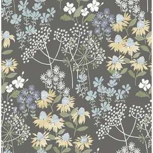 A-Street Prints Cultivate wallpaper, color Grey, SKU 4122-27018