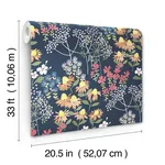 A-Street Prints Cultivate - Navy Wallpaper | Buy Online A-Street Prints Cultivate wallpaper, color Navy, SKU 4122-27016