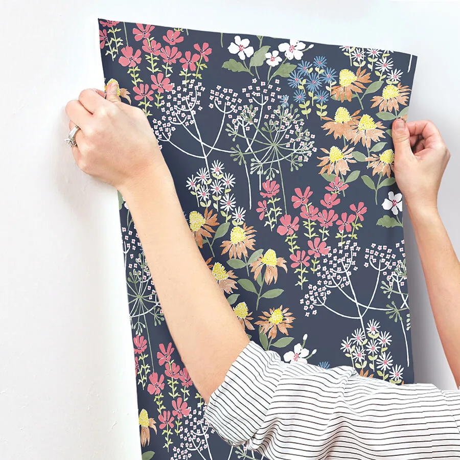 A-Street Prints Cultivate - Navy Wallpaper | Buy Online A-Street Prints Cultivate wallpaper, color Navy, SKU 4122-27016