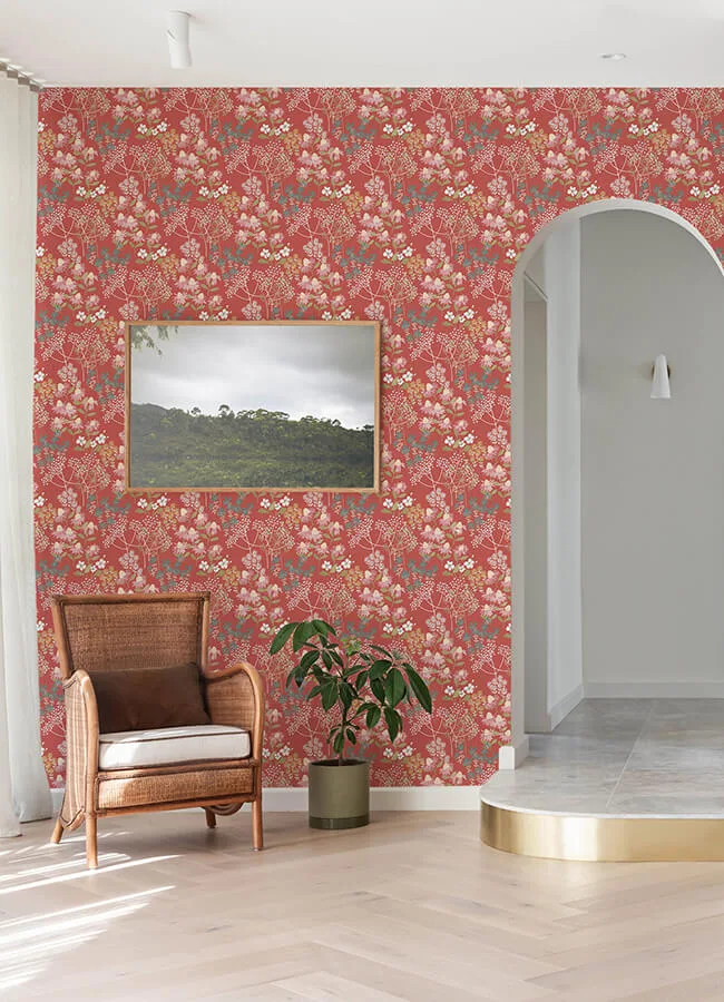 A-Street Prints Cultivate - Red Wallpaper | Buy Online A-Street Prints Cultivate wallpaper, color Red, SKU 4122-27019