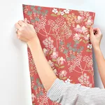 A-Street Prints Cultivate - Red Wallpaper | Buy Online A-Street Prints Cultivate wallpaper, color Red, SKU 4122-27019