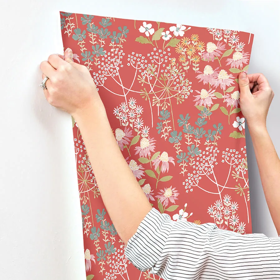 A-Street Prints Cultivate - Red Wallpaper | Buy Online A-Street Prints Cultivate wallpaper, color Red, SKU 4122-27019
