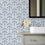 A-Street Prints Dard - Blue Wallpaper | Buy Online A-Street Prints Dard wallpaper, color Blue, SKU 2970-26148