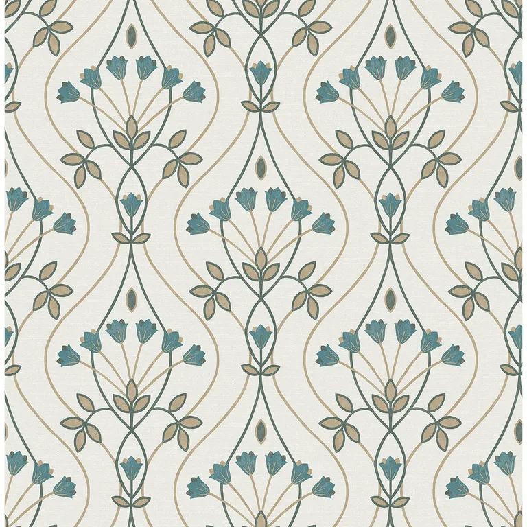 A-Street Prints Dard wallpaper, color Teal, SKU 2970-26145