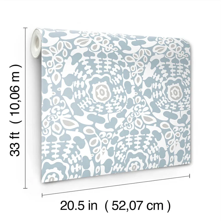 A-Street Prints Divine wallpaper, color Light Blue, SKU 4122-27039