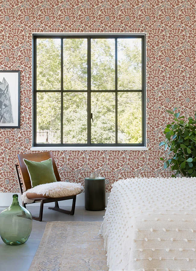 A-Street Prints Divine - Rust Wallpaper | Buy Online A-Street Prints Divine wallpaper, color Rust, SKU 4122-27041