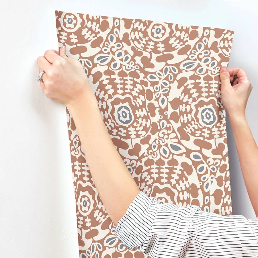 A-Street Prints Divine - Rust Wallpaper | Buy Online A-Street Prints Divine wallpaper, color Rust, SKU 4122-27041
