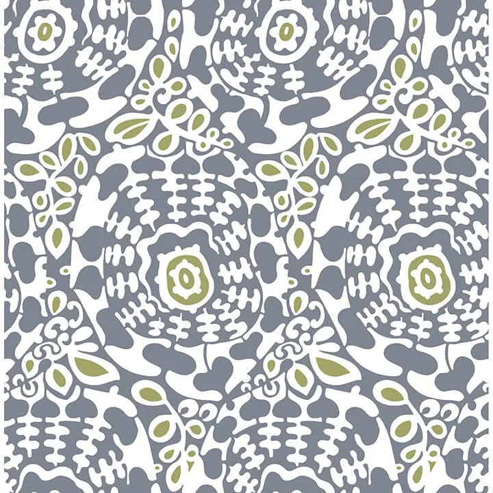 A-Street Prints Divine wallpaper, color Slate, SKU 4122-27037