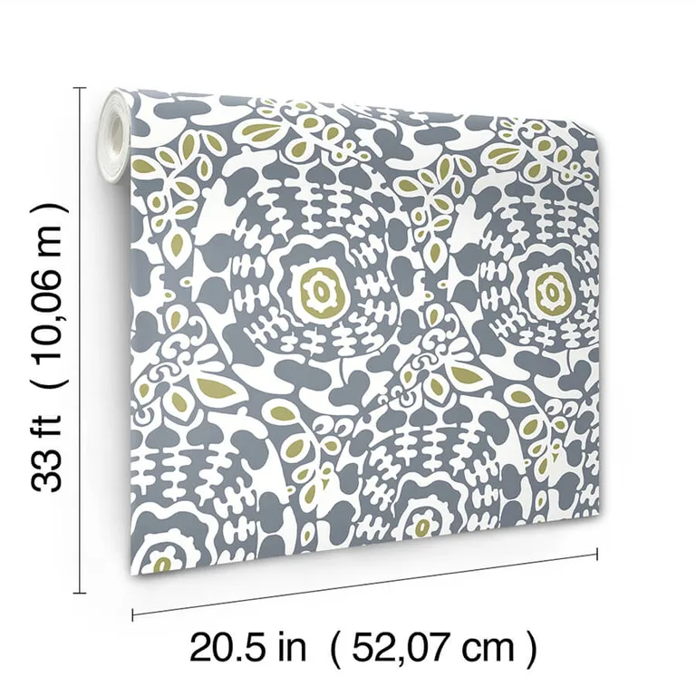A-Street Prints Divine wallpaper, color Slate, SKU 4122-27037