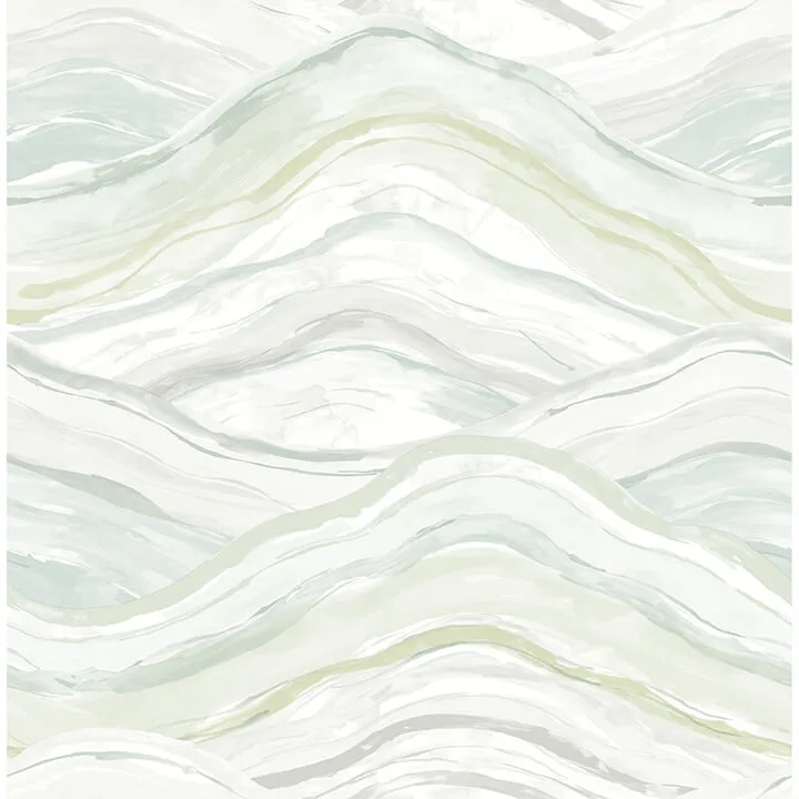 A-Street Prints Dorea wallpaper, color Sea Green, SKU 4121-26924