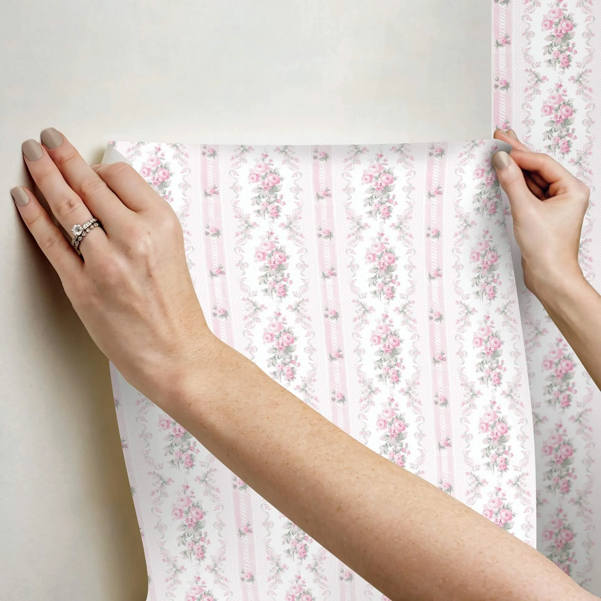 A-Street Prints Dreamy Days - Pink Parfait Wallpaper | Buy Online A-Street Prints Dreamy Days wallpaper, color Pink Parfait, SKU AST6086