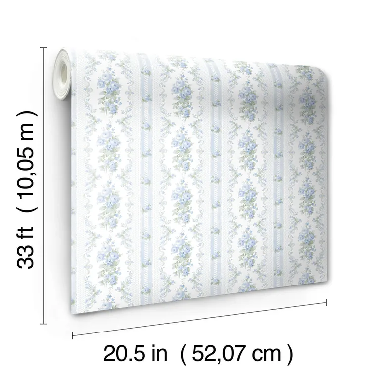 A-Street Prints Dreamy Days wallpaper, color Sweet Blue, SKU AST6087